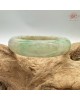 【肌容雪】天然緬甸A貨陽綠烏雞翡翠平安鐲 編號193(鐲圍59.7mm#19號)