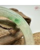 【肌容雪】天然緬甸A貨陽綠烏雞翡翠平安鐲 編號193(鐲圍59.7mm#19號)