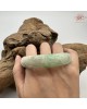 【肌容雪】天然緬甸A貨陽綠烏雞翡翠平安鐲 編號193(鐲圍59.7mm#19號)