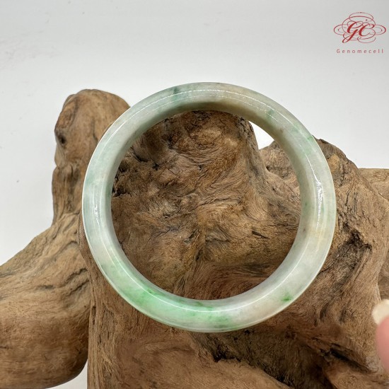 【肌容雪】天然緬甸A貨福祿壽喜翡翠平安鐲 編號196(鐲圍56.8mm#18號)