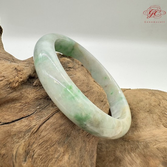 【肌容雪】天然緬甸A貨福祿壽喜翡翠平安鐲 編號196(鐲圍56.8mm#18號)