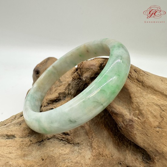 【肌容雪】天然緬甸A貨福祿壽喜翡翠平安鐲 編號196(鐲圍56.8mm#18號)