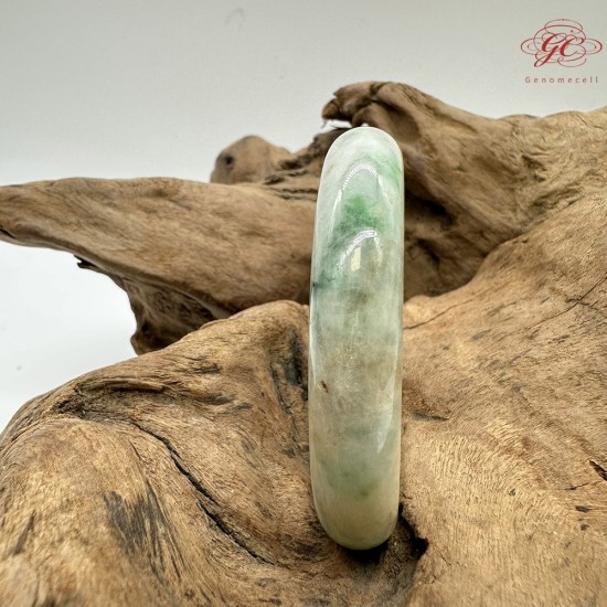 【肌容雪】天然緬甸A貨福祿壽喜翡翠平安鐲 編號196(鐲圍56.8mm#18號)