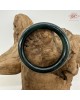 【肌容雪】天然緬甸A貨烏雞翡翠圓條手鐲 編號202(鐲圍56.7mm#18號)