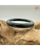 【肌容雪】天然緬甸A貨烏雞翡翠圓條手鐲 編號202(鐲圍56.7mm#18號)