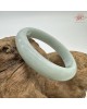 【肌容雪】天然緬甸A貨果綠滿圈翡翠平安鐲 編號205(鐲圍55.0mm#17.5號)