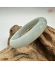 【肌容雪】天然緬甸A貨果綠滿圈翡翠平安鐲 編號205(鐲圍55.0mm#17.5號)