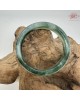 【肌容雪】天然緬甸A貨冰飄花翡翠平安鐲 編號210(鐲圍56.4mm#17.5號)