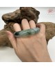 【肌容雪】天然緬甸A貨冰飄花翡翠平安鐲 編號210(鐲圍56.4mm#17.5號)