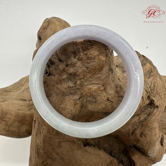 【肌容雪】天然緬甸A貨春彩翡翠平安鐲 編號221(鐲圍55.8mm#17.5號)