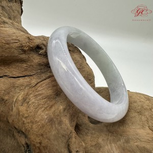 【肌容雪】天然緬甸A貨春彩翡翠平安鐲 編號221(鐲圍55.8mm#17.5號)