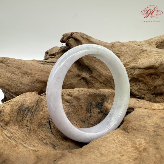 【肌容雪】天然緬甸A貨春彩翡翠平安鐲 編號221(鐲圍55.8mm#17.5號)