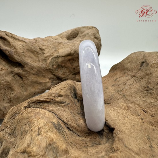 【肌容雪】天然緬甸A貨春彩翡翠平安鐲 編號221(鐲圍55.8mm#17.5號)