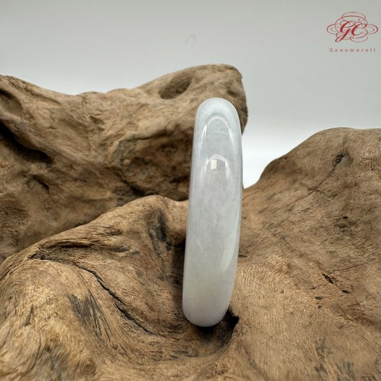 【肌容雪】天然緬甸A貨春彩翡翠平安鐲 編號221(鐲圍55.8mm#17.5號)