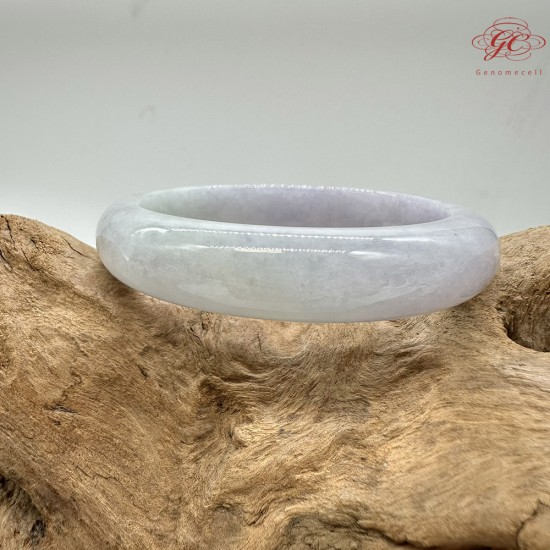 【肌容雪】天然緬甸A貨春彩翡翠平安鐲 編號221(鐲圍55.8mm#17.5號)