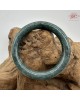 【肌容雪】天然緬甸A貨藍水翡翠圓條手鐲 編號229(鐲圍55.0mm#17.5號)