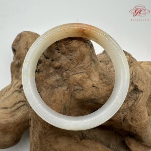 【肌容雪】天然緬甸A貨冰紅翡翠平安鐲 編號236(鐲圍58.3mm#18.5號)