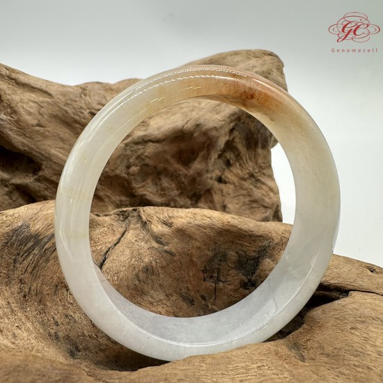 【肌容雪】天然緬甸A貨冰紅翡翠平安鐲 編號236(鐲圍58.3mm#18.5號)