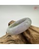 【肌容雪】天然緬甸A貨糯冰紫春彩翡翠平安鐲 編號237(鐲圍54.8mm#17號)