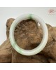 【肌容雪】天然緬甸A貨白裡青翡翠貴妃鐲 編號238(鐲圍57.2mm#18號)