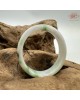 【肌容雪】天然緬甸A貨白裡青翡翠貴妃鐲 編號238(鐲圍57.2mm#18號)