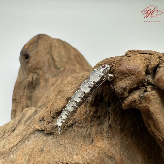 【肌容雪】天然緬甸A貨小魚造型胸針 編號243