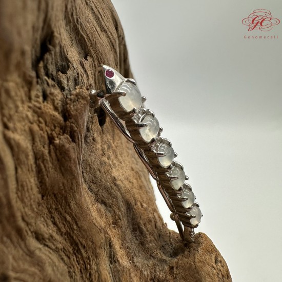 【肌容雪】天然緬甸A貨小魚造型胸針 編號243