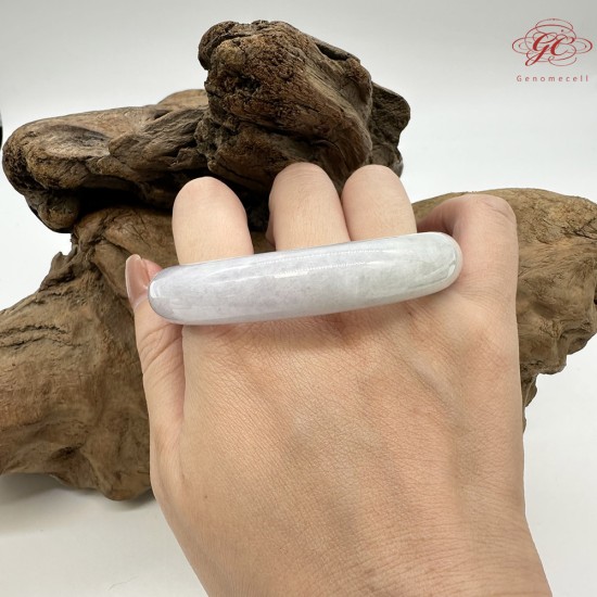 【肌容雪】天然緬甸A貨糯冰春彩翡翠平安鐲 編號246(鐲圍57.7mm#18號) 【肌容雪】天然緬甸A貨糯冰春彩翡翠平安鐲 編號246(鐲圍57.7mm#18號)