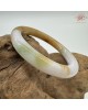 【肌容雪】天然緬甸A貨黃翡三彩翡翠圓條手鐲 編號252(鐲圍55.6mm#17.5號) 【肌容雪】天然緬甸A貨黃翡三彩翡翠圓條手鐲 編號252(鐲圍55.6mm#17.5號)