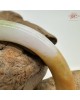 【肌容雪】天然緬甸A貨黃翡三彩翡翠圓條手鐲 編號252(鐲圍55.6mm#17.5號) 【肌容雪】天然緬甸A貨黃翡三彩翡翠圓條手鐲 編號252(鐲圍55.6mm#17.5號)