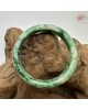 【肌容雪】天然緬甸A貨正陽滿綠飄花翡翠平安鐲 編號259(鐲圍55.7mm#17.5號)