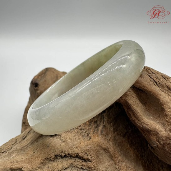 【肌容雪】天然緬甸A貨冰糖雪梨翡翠平安鐲 編號261(鐲圍57.4mm#18號)
