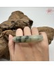 【肌容雪】天然緬甸A貨糯冰飄花翡翠平安鐲 編號262(鐲圍56.5mm#18號)
