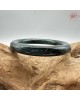 【肌容雪】天然緬甸A貨藍水孔雀藍翡翠圓條手鐲 編號263(鐲圍55.8mm#17.5號)
