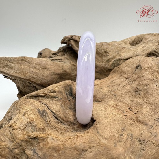 【肌容雪】天然緬甸A貨冰粉春灑金翡翠圓條手鐲 編號264(鐲圍56.9mm#18號)