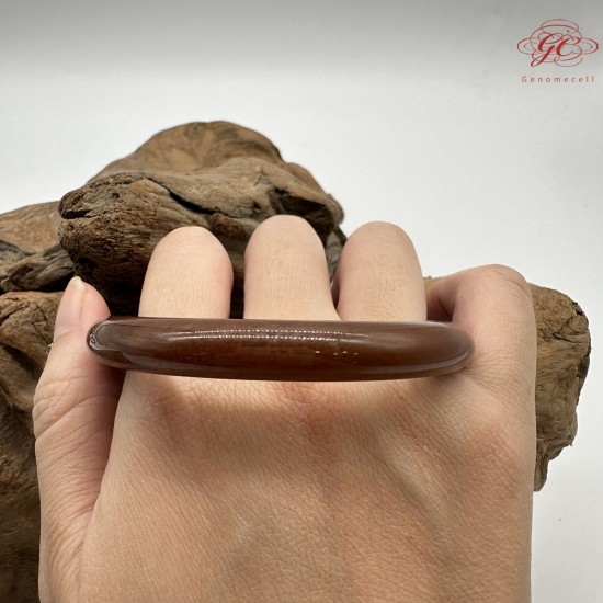 【肌容雪】天然緬甸A貨滿紅翡翠圓條手鐲 編號266(鐲圍57.6mm#18號)