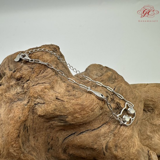 【肌容雪】天然緬甸A貨貓咪造型手鍊 編號268