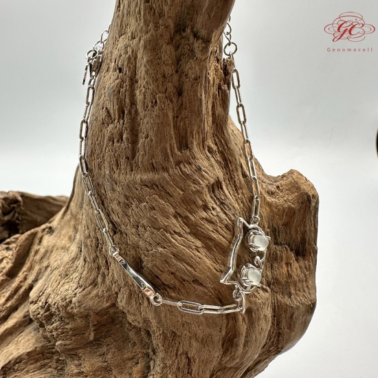 【肌容雪】天然緬甸A貨貓咪造型手鍊 編號268