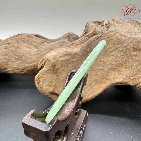 【肌容雪】天然緬甸A貨 正陽綠花翡翠叮噹鐲 編號274(鐲圍56.5mm#18號)