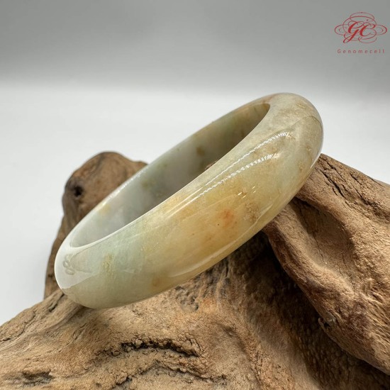 【肌容雪】天然緬甸A貨紅翡烏雞翡翠平安鐲 編號277(鐲圍57.3mm#18號)