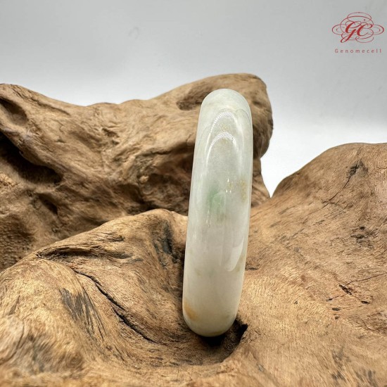 【肌容雪】天然緬甸A貨紅翡烏雞翡翠平安鐲 編號277(鐲圍57.3mm#18號)