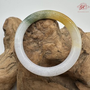 【肌容雪】天然緬甸A貨皇家綠百香果特色翡翠圓條手鐲 編號278(鐲圍53.8mm#17號) 【肌容雪】天然緬甸A貨皇家綠百香果特色翡翠圓條手鐲 編號278(鐲圍53.8mm#17號)