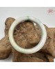 【肌容雪】天然緬甸A貨冰炫彩翡翠平安鐲 編號293(鐲圍55.6mm#17.5號)