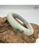 【肌容雪】天然緬甸A貨冰炫彩翡翠平安鐲 編號293(鐲圍55.6mm#17.5號)