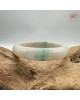 【肌容雪】天然緬甸A貨白裡青翡翠平安鐲 編號295(鐲圍56.4mm#17.5號)