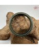 【肌容雪】天然緬甸A貨老油青滿綠翡翠平安鐲 編號299(鐲圍57.5mm#18號)