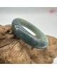 【肌容雪】天然緬甸A貨冰藍半山半水翡翠平安鐲 編號309(鐲圍57.4mm#18號)