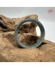 【肌容雪】天然緬甸A貨冰藍半山半水翡翠平安鐲 編號309(鐲圍57.4mm#18號)