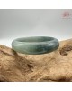 【肌容雪】天然緬甸A貨冰藍半山半水翡翠平安鐲 編號309(鐲圍57.4mm#18號)