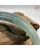【肌容雪】天然緬甸A貨冰藍半山半水翡翠平安鐲 編號309(鐲圍57.4mm#18號)